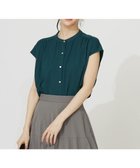 【エニィ スィス/any SiS】の【接触冷感・UVカット・洗える】ハイストレッチスムース2WAY ブラウス ダークグリーン|ID: prp329100004559740 ipo3291000000034295405