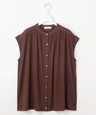 【エニィ スィス/any SiS】の【接触冷感・UVカット・洗える】ハイストレッチスムース2WAY ブラウス ブラウン|ID: prp329100004559740 ipo3291000000034911319