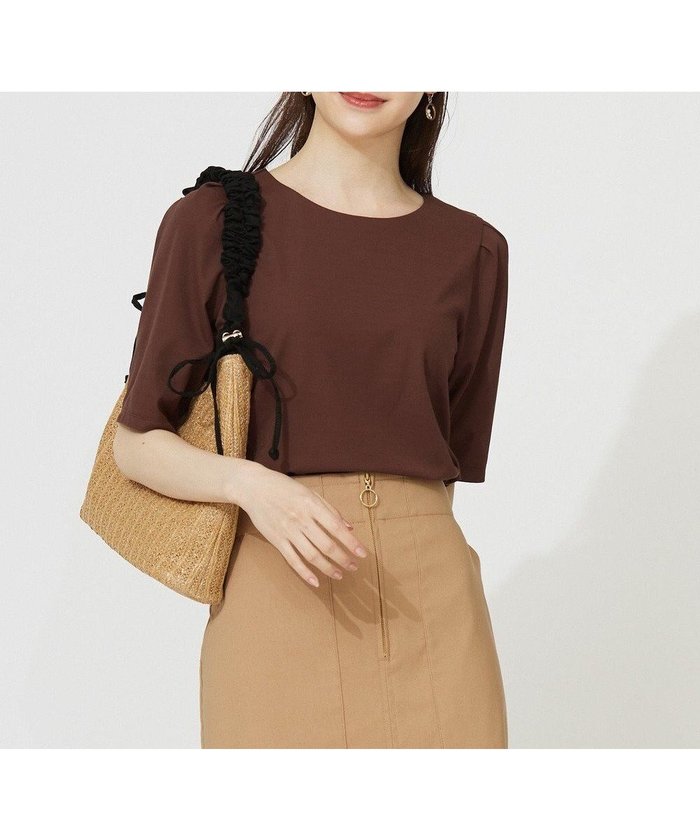 【エニィ スィス/any SiS】の【接触冷感・UVカット・洗える】ハイストレッチスムースタックスリーブ カットソー インテリア・キッズ・メンズ・レディースファッション・服の通販 founy(ファニー) https://founy.com/ ファッション Fashion レディースファッション Ladies' Fashion Online トップス・カットソー Tops/Tshirt シャツ/ブラウス Shirts/Blouses ロング / Tシャツ T-Shirts カットソー Cut and Sewn 春 Spring 洗える Washable カットソー Cut And Sew コンパクト Compact 鹿の子 Pique ストレッチ Stretch スリット Slit スリーブ Sleeve ドレープ Drape ボトム Bottom ループ Loop S/S・春夏 Ss・Spring/Summer おすすめ Recommend 夏 Summer NEW・新作・新着・新入荷 New Arrivals |ID: prp329100004559754 ipo3291000000032344297