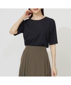 【エニィ スィス/any SiS】の【接触冷感・UVカット・洗える】ハイストレッチスムースタックスリーブ カットソー ネイビー|ID: prp329100004559754 ipo3291000000032356879