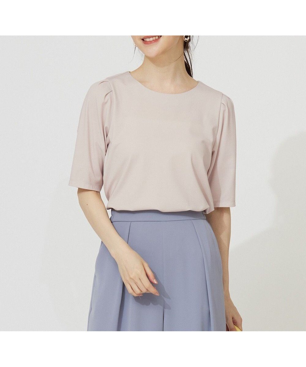 【エニィ スィス/any SiS】の【接触冷感・UVカット・洗える】ハイストレッチスムースタックスリーブ カットソー インテリア・キッズ・メンズ・レディースファッション・服の通販 founy(ファニー) ファッション Fashion レディースファッション Fashion for Women トップス・カットソー Cut & Sew Tops シャツ・ブラウス・オフィスカジュアル Elegant Blouses & Button-Ups ロングTシャツ・Tシャツ Longline T-Shirts & Tees カットソー・ベーシックTシャツ Cut-and-Sewn Tops / Stretch Tees & Basics 春 Spring 洗える Machine Washable カットソー Cut and Sewn Top コンパクト Compact, Small Size 鹿の子 Piqué, Kanoko Fabric ストレッチ Stretch, Stretchy Fabric スリット Slit, Slit Detail スリーブ Sleeve, Long Sleeve / Short Sleeve ドレープ Drape, Draping Fabric ボトム Bottoms, Lower Wear ループ Loop, Loop Knit S/S・春夏 SS, Spring/Summer, Warm Season おすすめ Recommended / Our Picks 夏 Summer 新作・新入荷 New Arrivals / New In アイボリーベージュ|ID: prp329100004559754 ipo3291000000034295416
