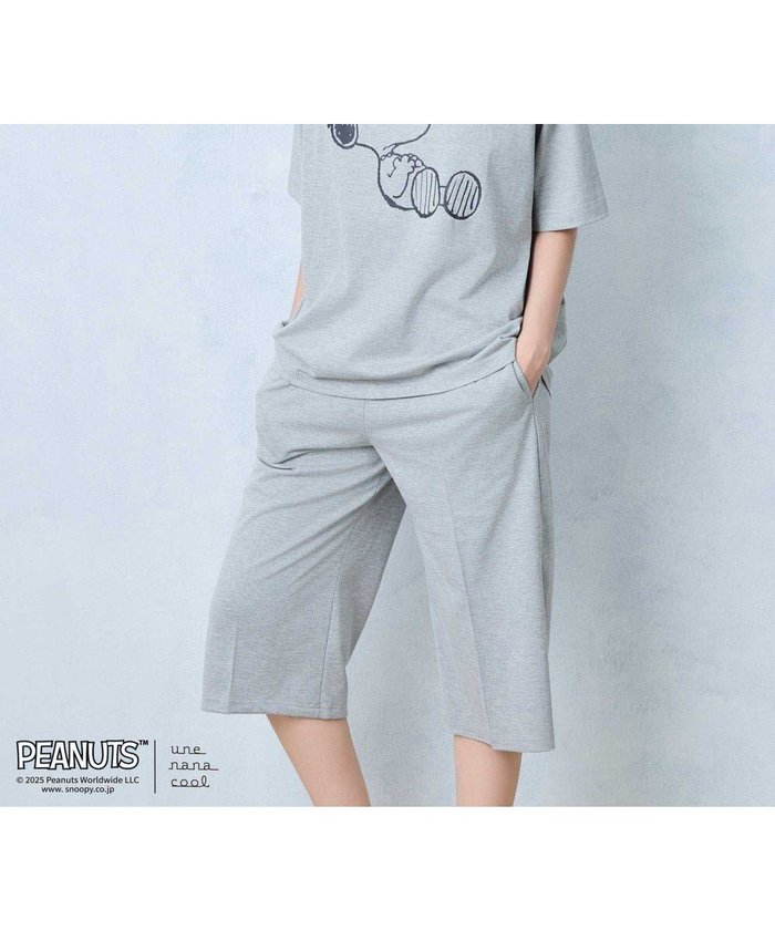 【ウンナナクール/une nana cool】の【綿混】やわらか天竺パジャマ PEANUTS × une nana cool インテリア・キッズ・メンズ・レディースファッション・服の通販 founy(ファニー) https://founy.com/ ファッション Fashion レディースファッション Ladies' Fashion Online パジャマ Pajamas プリント Print ボトム Bottom ポケット Pocket 半袖 Short Sleeve 再入荷 Restock/Back In Stock/Re Arrival おすすめ Recommend |ID: prp329100004559758 ipo3291000000032616689