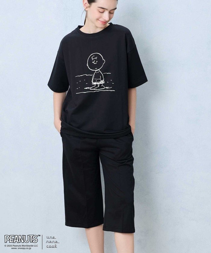 【ウンナナクール/une nana cool】の【綿100%】度詰コーマシルケットミニ裏毛パジャマ PEANUTS × une nana cool インテリア・キッズ・メンズ・レディースファッション・服の通販 founy(ファニー) https://founy.com/ ファッション Fashion レディースファッション Ladies' Fashion Online パジャマ Pajamas プリント Print ボトム Bottom ポケット Pocket 半袖 Short Sleeve おすすめ Recommend |ID: prp329100004559763 ipo3291000000032238312