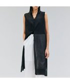 【ベイジ,/BEIGE,】の【洗える】MILANO / リネン混シアーロングジレカーディガン Black|ID: prp329100004559771 ipo3291000000032238376