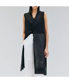 【ベイジ,/BEIGE,】の【洗える】MILANO / リネン混シアーロングジレカーディガン Black|ID: prp329100004559771 ipo3291000000033534308