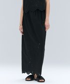 【ベイジ,/BEIGE,】の【洗える】GALLERIA / コットンエンブロイダリーIラインスカート Black|ID: prp329100004559776 ipo3291000000032727192