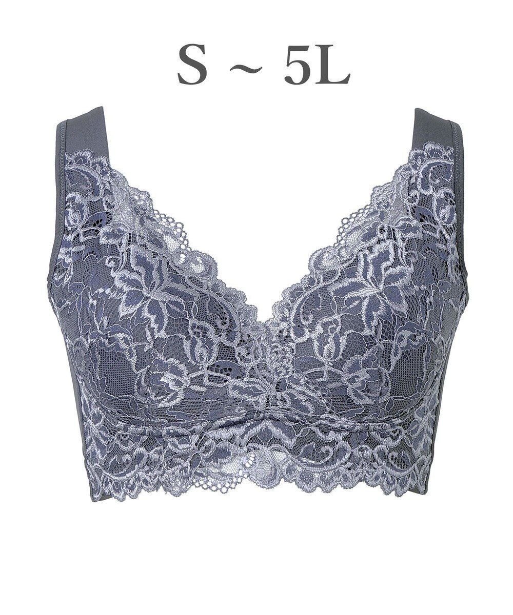 【ブラデリス ニューヨーク/BRADELIS New York】の【BRADELIS NewYork peace】ハートフルカップビューティフルブラ25 選べるデザイン ノンワイヤー 補整下着 補正 ブラジャー インテリア・キッズ・メンズ・レディースファッション・服の通販 founy(ファニー) 　ファッション　Fashion　レディースファッション　Fashion for Women　下着・ランジェリー　Lingerie & Intimates　アンダーウェア・ベースインナー・肌着　Underwear / Base Layer / Undergarments　アンダー　Underwear Essentials　エレガント 上品　Elegant　グラデーション　Gradient, Ombre　ショルダー　Shoulder, Shoulder Strap　スカラップ　Scallop, Scalloped Edge　ストレッチ　Stretch, Stretchy Fabric　透かし　Cut-Out, Lacework　タンク　Tank Top, Sleeveless Top　なめらか　Smooth, Silky Texture　パターン　Pattern, Design Print　フィット　Fit, Slim Fit　フラット　Flat, Flat Shoes　ブラジャー　Bra, Lingerie　メッシュ　Mesh, Net Fabric　ラップ　Wrap, Wrap Design　ループ　Loop, Loop Knit　レース　Lace, Lace Fabric　ワイヤー　Wire, Wired Bra　ワーク　Workwear, Utility Style　再入荷　Restock / Back in Stock　おすすめ　Recommended / Our Picks　ロイヤルグレー|ID: prp329100004559785 ipo3291000000032238447