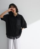 【グリーンパークス/Green Parks】の裾レイヤードショートスリーブシャツ Black|ID: prp329100004559800 ipo3291000000032417198