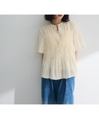 【グリーンパークス/Green Parks】のSET2点マジョリカシャーリングブラウス+タンク Ivory|ID: prp329100004559802 ipo3291000000032417202