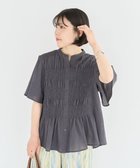 【グリーンパークス/Green Parks】のSET2点マジョリカシャーリングブラウス+タンク 人気、トレンドファッション・服の通販 founy(ファニー) ファッション Fashion レディースファッション Fashion for Women トップス・カットソー Cut & Sew Tops シャツ・ブラウス・オフィスカジュアル Elegant Blouses & Button-Ups おすすめ Recommended / Our Picks インナー Innerwear シャーリング Shirring, Ruched タンク Tank Top, Sleeveless Top フロント Front, Front Design プリーツ Pleats, Pleated ボトム Bottoms, Lower Wear ポケット Pocket, Pocket Detail 夏 Summer 春 Spring S/S・春夏 SS, Spring/Summer, Warm Season thumbnail Charcoal Gray|ID: prp329100004559802 ipo3291000000033713214