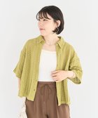 【グリーンパークス/Green Parks】のインド綿 衿付きレースシャツ Olive|ID: prp329100004559805 ipo3291000000032417212