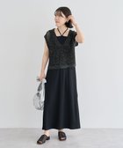 【グリーンパークス/Green Parks】のSET2点ラメメッシュベスト+リブワンピース Black|ID: prp329100004559807 ipo3291000000032238581
