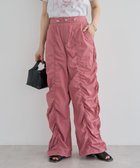 【グリーンパークス/Green Parks】の・SUGAR SPOON 配色stギャザーパンツ Pink|ID: prp329100004559809 ipo3291000000032726956