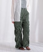 【グリーンパークス/Green Parks】の・SUGAR SPOON 配色stギャザーパンツ Green|ID: prp329100004559809 ipo3291000000033534159