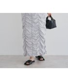 【グリーンパークス/Green Parks】の・SUGAR SPOON 配色stギャザースカート Gray|ID: prp329100004559811 ipo3291000000033632581