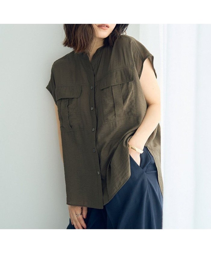 【イェッカ ヴェッカ/YECCA VECCA】のワークデザインスキッパーシャツ インテリア・キッズ・メンズ・レディースファッション・服の通販 founy(ファニー) https://founy.com/ ファッション Fashion レディースファッション Fashion for Women トップス・カットソー Cut & Sew Tops シャツ・ブラウス・オフィスカジュアル Elegant Blouses & Button-Ups おすすめ Recommended / Our Picks スキッパー Skipper, Open Collar ポケット Pocket, Pocket Detail ワーク Workwear, Utility Style 夏 Summer 春 Spring S/S・春夏 SS, Spring/Summer, Warm Season |ID: prp329100004559830 ipo3291000000032341227