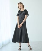 【イェッカ ヴェッカ/YECCA VECCA】のデニムライクラッフルワンピース Black|ID: prp329100004559834 ipo3291000000032727058