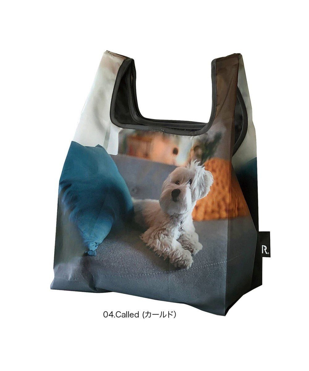 【ルートート/ROOTOTE】の6756【洗濯可能:エコバッグ】/ ルーショッパーMID-Lifty-フォト-B インテリア・キッズ・メンズ・レディースファッション・服の通販 founy(ファニー) 　ファッション　Fashion　レディースファッション　Fashion for Women　洗える　Machine Washable　コンパクト　Compact, Small Size　スマホ　Smartphone, Mobile Device　ネコ　Cat, Feline Motif　プリント　Print, Printed Pattern　ポケット　Pocket, Pocket Detail　ランダム　Random, Irregular　04:カールド|ID: prp329100004559990 ipo3291000000034265681