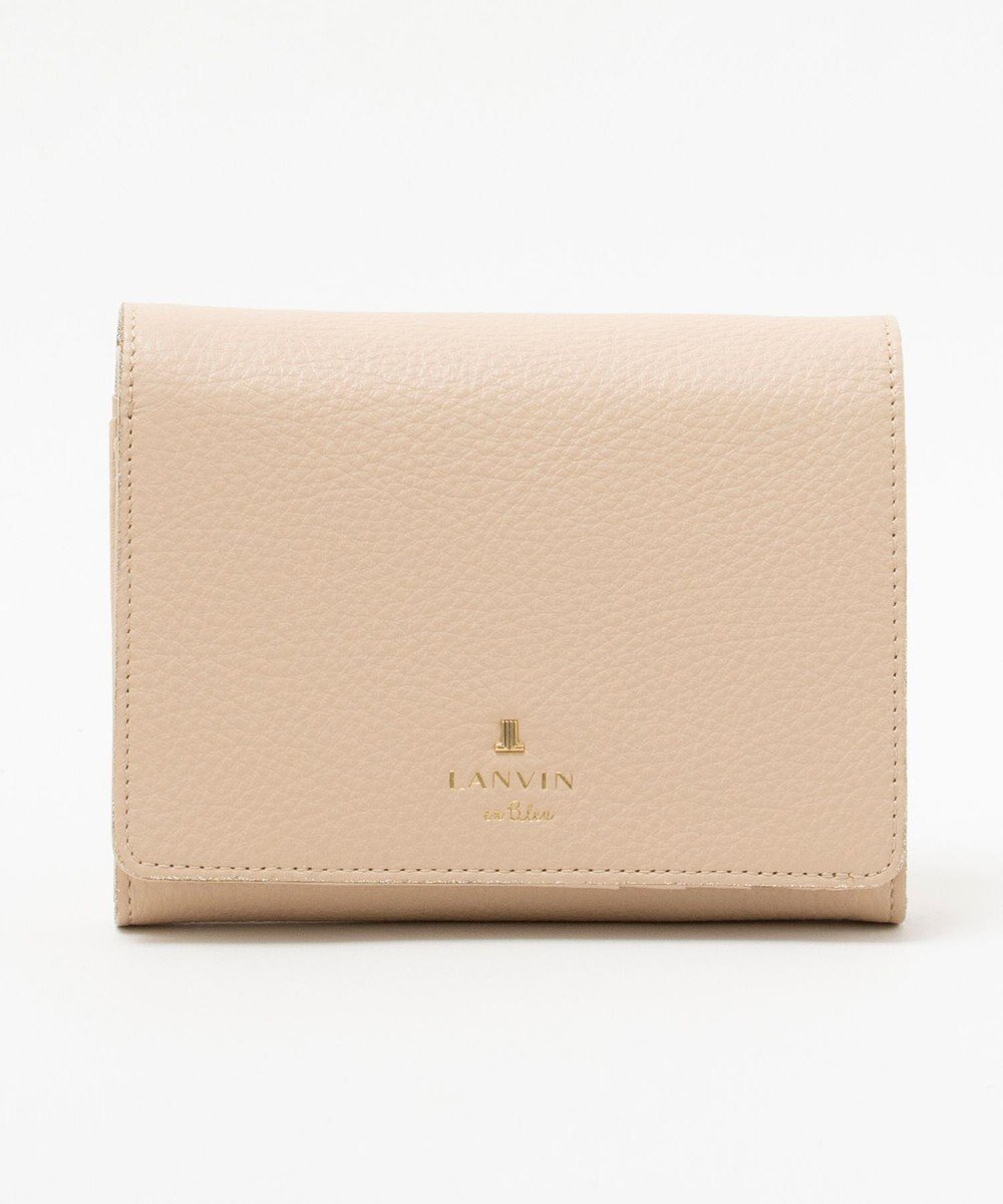 【ランバン オン ブルー/LANVIN en Bleu】のメラニー 二つ折り中Lファスナー財布 インテリア・キッズ・メンズ・レディースファッション・服の通販 founy(ファニー) 　ファッション　Fashion　レディースファッション　WOMEN　財布　Wallets　インナー　Inner　ガーリー　Girly　グリッター　Glitter　シンプル　Simple　ドット　Dot　財布　Wallet　ピンクベージュ|ID: prp329100004560010 ipo3291000000032240141