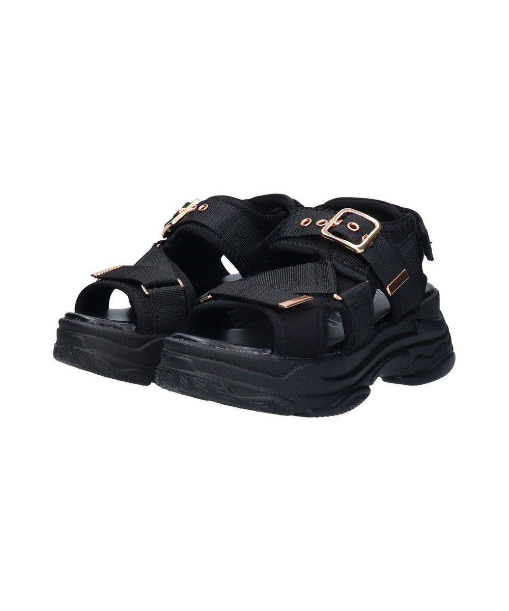 【ブリジット バーキン/Bridget Birkin】の【Bridget Birkin】ベルクロカジュアルスポサン インテリア・キッズ・メンズ・レディースファッション・服の通販 founy(ファニー) 　ファッション　Fashion　レディースファッション　WOMEN　サンダル　Sandals　スポーツ　Sports　夏　Summer　S/S・春夏　Ss・Spring/Summer　A/W・秋冬　Aw・Autumn/Winter・Fw・Fall-Winter　ブラック雑材|ID: prp329100004560058 ipo3291000000032240534