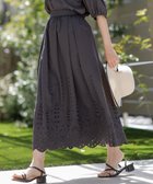 【エニィ スィス/any SiS】の【洗える】カットワークエンブロイダリー スカート スレート|ID: prp329100004560069 ipo3291000000034724940