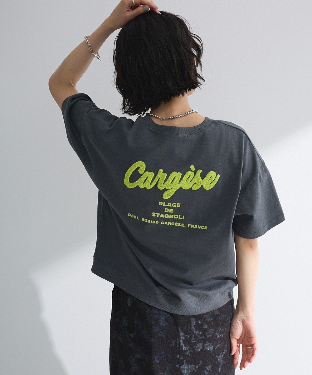 【グリーンパークス/Green Parks】のさがら刺繍Tシャツ インテリア・キッズ・メンズ・レディースファッション・服の通販 founy(ファニー) 　ファッション　Fashion　レディースファッション　Fashion for Women　トップス・カットソー　Cut & Sew Tops　シャツ・ブラウス・オフィスカジュアル　Elegant Blouses & Button-Ups　ロングTシャツ・Tシャツ　Longline T-Shirts & Tees　カットソー・ベーシックTシャツ　Cut-and-Sewn Tops / Stretch Tees & Basics　おすすめ　Recommended / Our Picks　カットソー　Cut and Sewn Top　コンパクト　Compact, Small Size　プリント　Print, Printed Pattern　ボトム　Bottoms, Lower Wear　ポケット　Pocket, Pocket Detail　ワイド　Wide, Wide Fit　ワンポイント　One Point, Statement Accent　夏　Summer　春　Spring　S/S・春夏　SS, Spring/Summer, Warm Season　Charcoal Gray|ID: prp329100004560076 ipo3291000000032240600