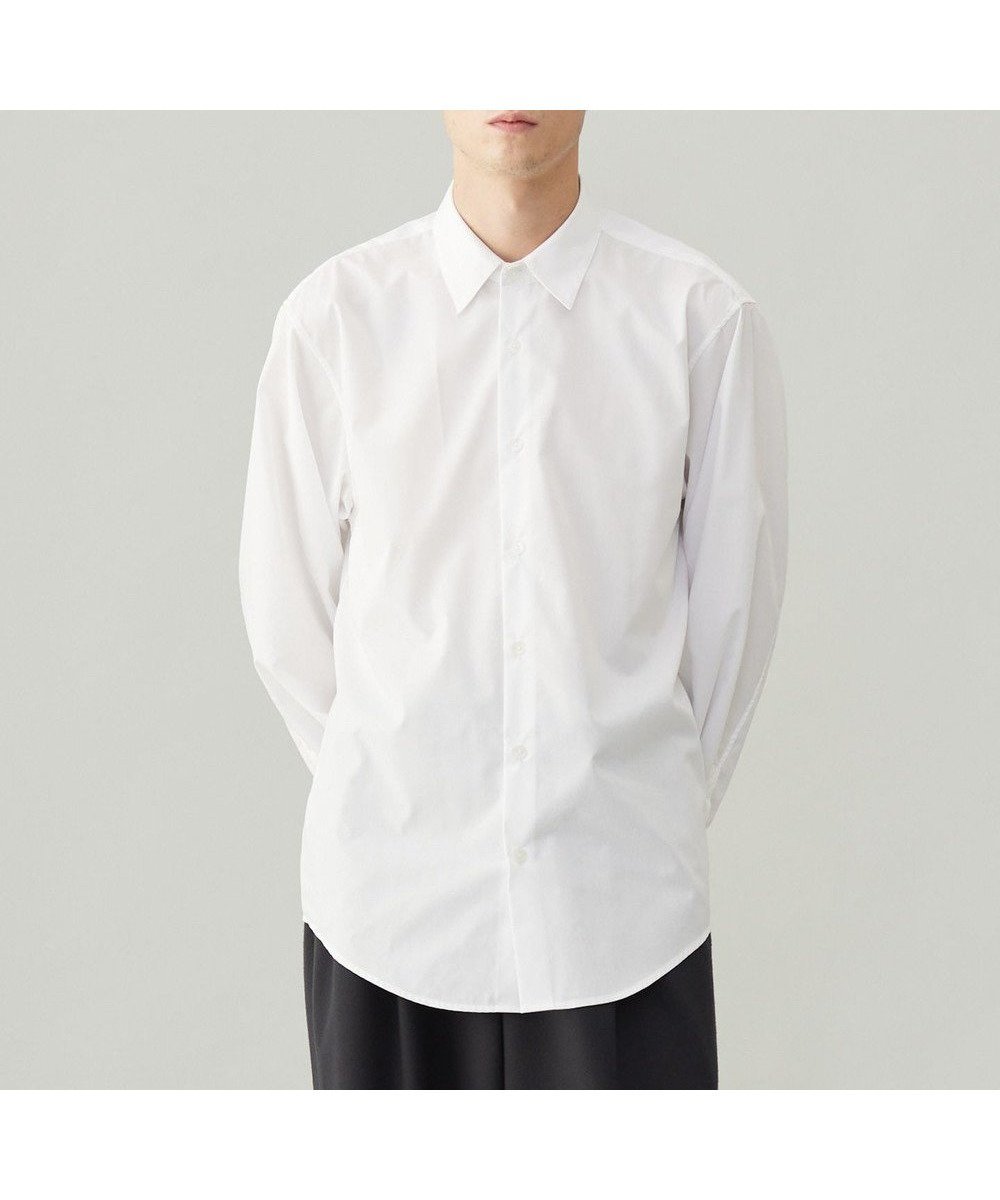 【アンフィーロ/UNFILO / MEN】のコットンブレンド シャツ インテリア・キッズ・メンズ・レディースファッション・服の通販 founy(ファニー) 　ファッション　Fashion　メンズファッション　MEN　トップス・カットソー　Tops/Tshirt/Men　シャツ　Shirts　おすすめ　Recommend　インナー　Inner　スマート　Smart　スーツ　Suit　セットアップ　Set Up　バランス　Balance　ブロード　Broad　リラックス　Relax　ビジネス 仕事 通勤　Business　夏　Summer　春　Spring　S/S・春夏　Ss・Spring/Summer　ホワイト|ID: prp329100004560663 ipo3291000000032309523