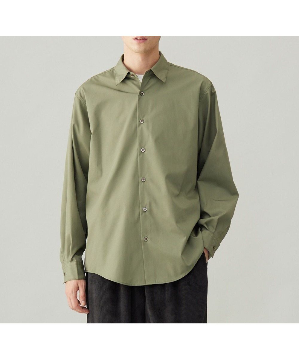 【アンフィーロ/UNFILO / MEN】のコットンブレンド シャツ インテリア・キッズ・メンズ・レディースファッション・服の通販 founy(ファニー) 　ファッション　Fashion　メンズファッション　MEN　トップス・カットソー　Tops/Tshirt/Men　シャツ　Shirts　おすすめ　Recommend　インナー　Inner　スマート　Smart　スーツ　Suit　セットアップ　Set Up　バランス　Balance　ブロード　Broad　リラックス　Relax　ビジネス 仕事 通勤　Business　夏　Summer　春　Spring　S/S・春夏　Ss・Spring/Summer　カーキ|ID: prp329100004560663 ipo3291000000032309524