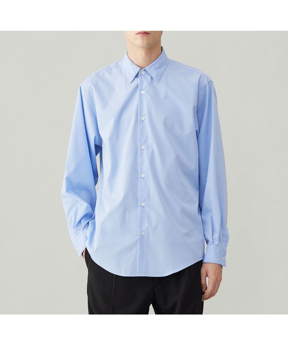 【アンフィーロ/UNFILO / MEN】のコットンブレンド シャツ インテリア・キッズ・メンズ・レディースファッション・服の通販 founy(ファニー) 　ファッション　Fashion　メンズファッション　MEN　トップス・カットソー　Tops/Tshirt/Men　シャツ　Shirts　おすすめ　Recommend　インナー　Inner　スマート　Smart　スーツ　Suit　セットアップ　Set Up　バランス　Balance　ブロード　Broad　リラックス　Relax　ビジネス 仕事 通勤　Business　夏　Summer　春　Spring　S/S・春夏　Ss・Spring/Summer　サックス|ID: prp329100004560663 ipo3291000000032309525
