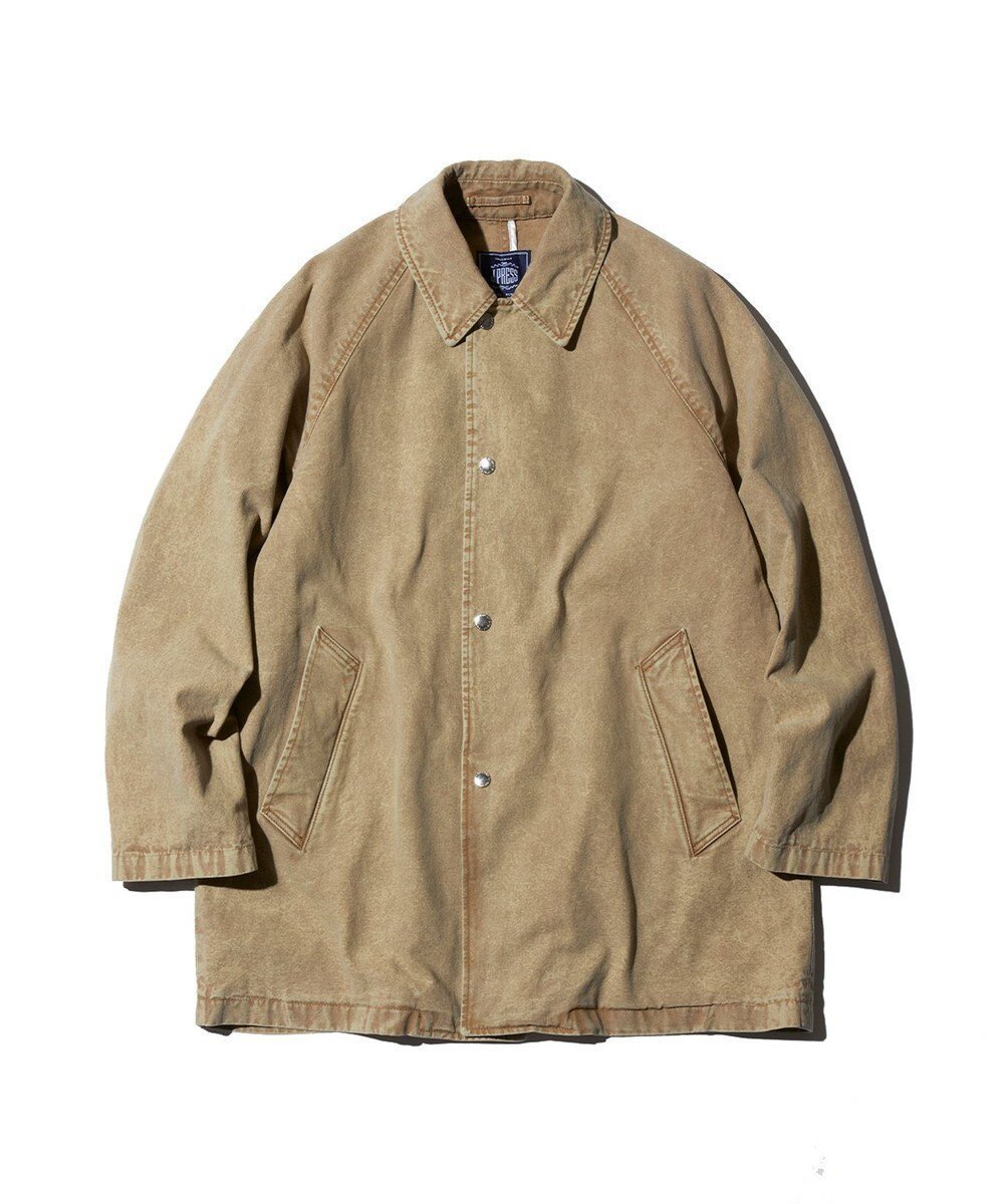 【ジェイ プレス/J.PRESS / MEN】の【J.PRESS ORIGINALS】CHEMICAL DUCK SHORT BALMACAAN BLOUSON インテリア・キッズ・メンズ・レディースファッション・服の通販 founy(ファニー) 　ファッション　Fashion　メンズファッション　Fashion for Men　アウター　Men's Coats Outerwear　ブルゾンジャケット / カジュアルアウター　Bomber Jackets & Blousons　オックス　Oxford Fabric　ジャケット　Jacket, Outerwear　ブリーチ　Bleach, Washed Finish　ブルゾン　Blouson, Bomber Jacket　A/W・秋冬　Autumn/Winter　ベージュ系|ID: prp329100004560667 ipo3291000000032746016