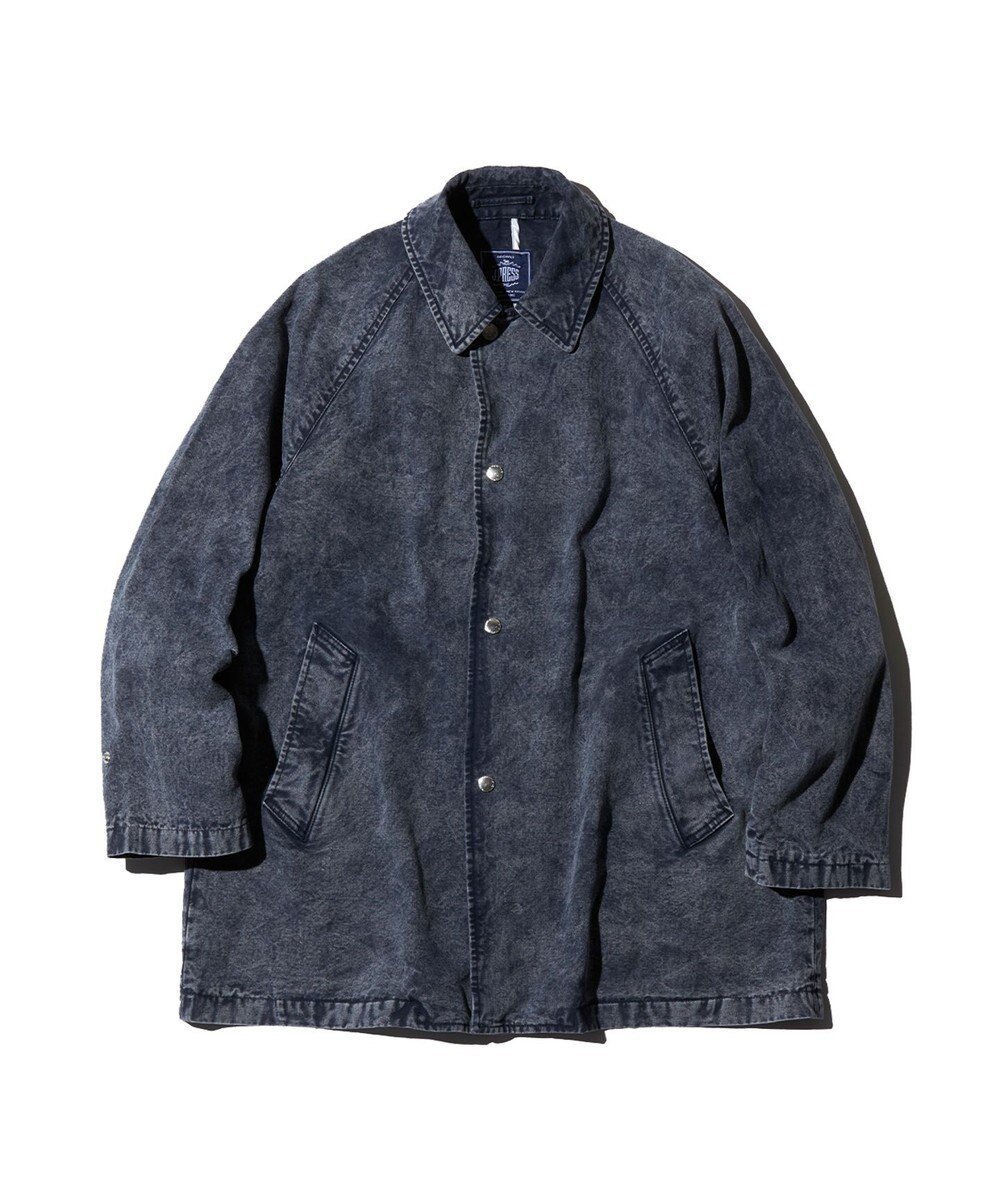 【ジェイ プレス/J.PRESS / MEN】の【J.PRESS ORIGINALS】CHEMICAL DUCK SHORT BALMACAAN BLOUSON インテリア・キッズ・メンズ・レディースファッション・服の通販 founy(ファニー) 　ファッション　Fashion　メンズファッション　Fashion for Men　アウター　Men's Coats Outerwear　ブルゾンジャケット / カジュアルアウター　Bomber Jackets & Blousons　オックス　Oxford Fabric　ジャケット　Jacket, Outerwear　ブリーチ　Bleach, Washed Finish　ブルゾン　Blouson, Bomber Jacket　A/W・秋冬　Autumn/Winter　ネイビー系|ID: prp329100004560667 ipo3291000000032746017