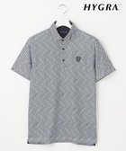 【23区 ゴルフ/23区GOLF / MEN】の【MEN】「HYGRA」幾何柄清涼ポロシャツ 接触冷感 UVケア 吸水速乾 総柄 高機能素材 ネイビー系5|ID: prp329100004560669 ipo3291000000032245577