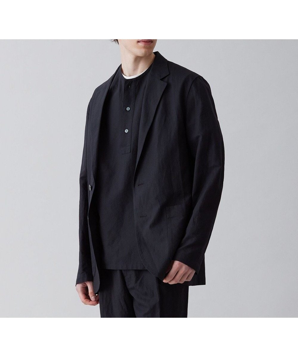 【アンフィーロ/UNFILO / MEN】のライトリネン テーラード ジャケット 23年春夏商品 インテリア・キッズ・メンズ・レディースファッション・服の通販 founy(ファニー) 　ファッション　Fashion　メンズファッション　Men's Style Online　アウター　Coats Outerwear/Men　テーラードジャケット　Tailored Jackets　ウォッシャブル　Washable　春　Spring　クラシック　Classic　抗菌　Antibacterial　軽量　Lightweight　ジャケット　Jacket　セットアップ　Set Up　雑誌　Magazine　テーラード　Tailored　メッシュ　Mesh　リネン　Linen　リラックス　Relax　S/S・春夏　Ss・Spring/Summer　夏　Summer　ブラック|ID: prp329100004560676 ipo3291000000032602832