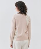 【ベイジ,/BEIGE,】の【洗える】WILLOW / アシンメトリーレースクルーネックニット Nude×Off White|ID: prp329100004560684 ipo3291000000033669697