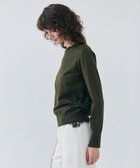 【ベイジ,/BEIGE,】の【洗える】WILLOW / アシンメトリーレースクルーネックニット Khaki×Khaki|ID: prp329100004560684 ipo3291000000033669698
