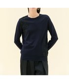 【ベイジ,/BEIGE,】の【ご好評により新色追加!洗える】WILLOW / アシンメトリーレースクルーネックニット Navy×Black|ID: prp329100004560684 ipo3291000000034070916