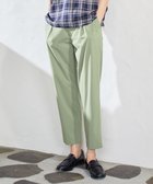 【ジェイ プレス/J.PRESS】の【洗える】マイクロタイプライターストレッチ テーパード パンツ スモーキーグリーン系|ID: prp329100004560729 ipo3291000000032563988