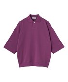 【ハーグ/HAAG】の【スマイルコットン使用/肌に優しい】HALF SLEEVE SWEAT POLO SHIRTS ポロシャツ 人気、トレンドファッション・服の通販 founy(ファニー) ファッション Fashion レディースファッション WOMEN トップス・カットソー Tops/Tshirt シャツ/ブラウス Shirts/Blouses パーカ Sweats ロング / Tシャツ T-Shirts ポロシャツ Polo Shirts スウェット Sweat カットソー Cut and Sewn 春 Spring カシミヤ Cashmere カットソー Cut And Sew 吸水 Water Absorption ショルダー Shoulder タンブラー Tumbler ドロップ Drop バランス Balance パターン Pattern ポロシャツ Polo Shirt ワイド Wide S/S・春夏 Ss・Spring/Summer おすすめ Recommend 夏 Summer thumbnail パープル|ID: prp329100004560735 ipo3291000000032246486