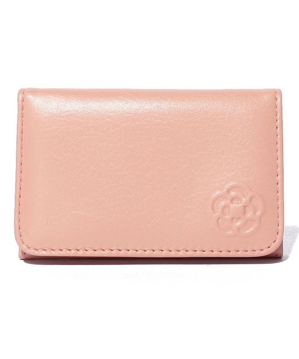 【クレイサス/CLATHAS】のワッフル 名刺入れ インテリア・キッズ・メンズ・レディースファッション・服の通販 founy(ファニー) 　ファッション　Fashion　レディースファッション　WOMEN　財布　Wallets　カードケース/名刺入れ　Card Cases　フェミニン　Feminine　フラワー　Flower　ポケット　Pocket　ワッフル　Waffle　ワンポイント　One Point　財布　Wallet　ピンク|ID: prp329100004560744 ipo3291000000032246678