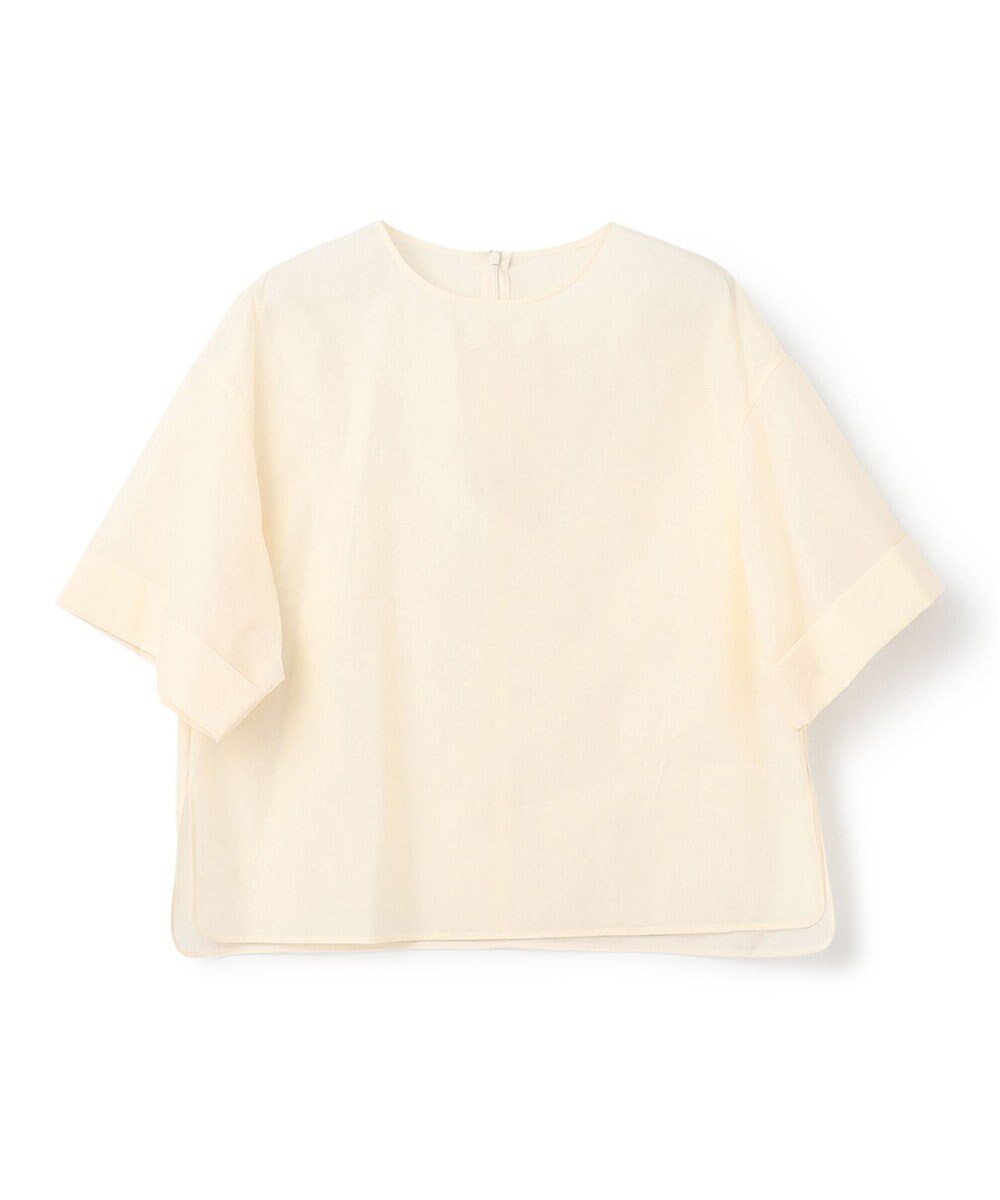 【アンクレイヴ/uncrave】の【手洗い可】シアー ブラウス(uncrave WHITE) インテリア・キッズ・メンズ・レディースファッション・服の通販 founy(ファニー) 　ファッション　Fashion　レディースファッション　Ladies' Fashion Online　トップス・カットソー　Tops/Tshirt　シャツ/ブラウス　Shirts/Blouses　春　Spring　シアー　Sheer　シンプル　Simple　スリット　Slit　タフタ　Taffeta　ブルゾン　Blouson　S/S・春夏　Ss・Spring/Summer　夏　Summer　エクリュ|ID: prp329100004560749 ipo3291000000032603411