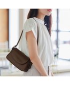 【ティアクラッセ/Tiaclasse】の【安田美沙子さん着用・2TYPE肩紐/ショルダー 斜め掛け】フラップミニバッグ モカ(プレーン)|ID: prp329100004560751 ipo3291000000034365590