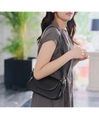 【ティアクラッセ/Tiaclasse】の【安田美沙子さん着用・2TYPE肩紐/ショルダー 斜め掛け】フラップミニバッグ ブラックA(クロコ調)|ID: prp329100004560751 ipo3291000000034365597