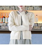 【ティアクラッセ/Tiaclasse】の【洗える】ダブルジップリブ編みカーディガン オフホワイト|ID: prp329100004560752 ipo3291000000033618972