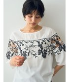 【イェッカ ヴェッカ/YECCA VECCA】の配色レースブラウス Off White|ID: prp329100004560755 ipo3291000000032661469