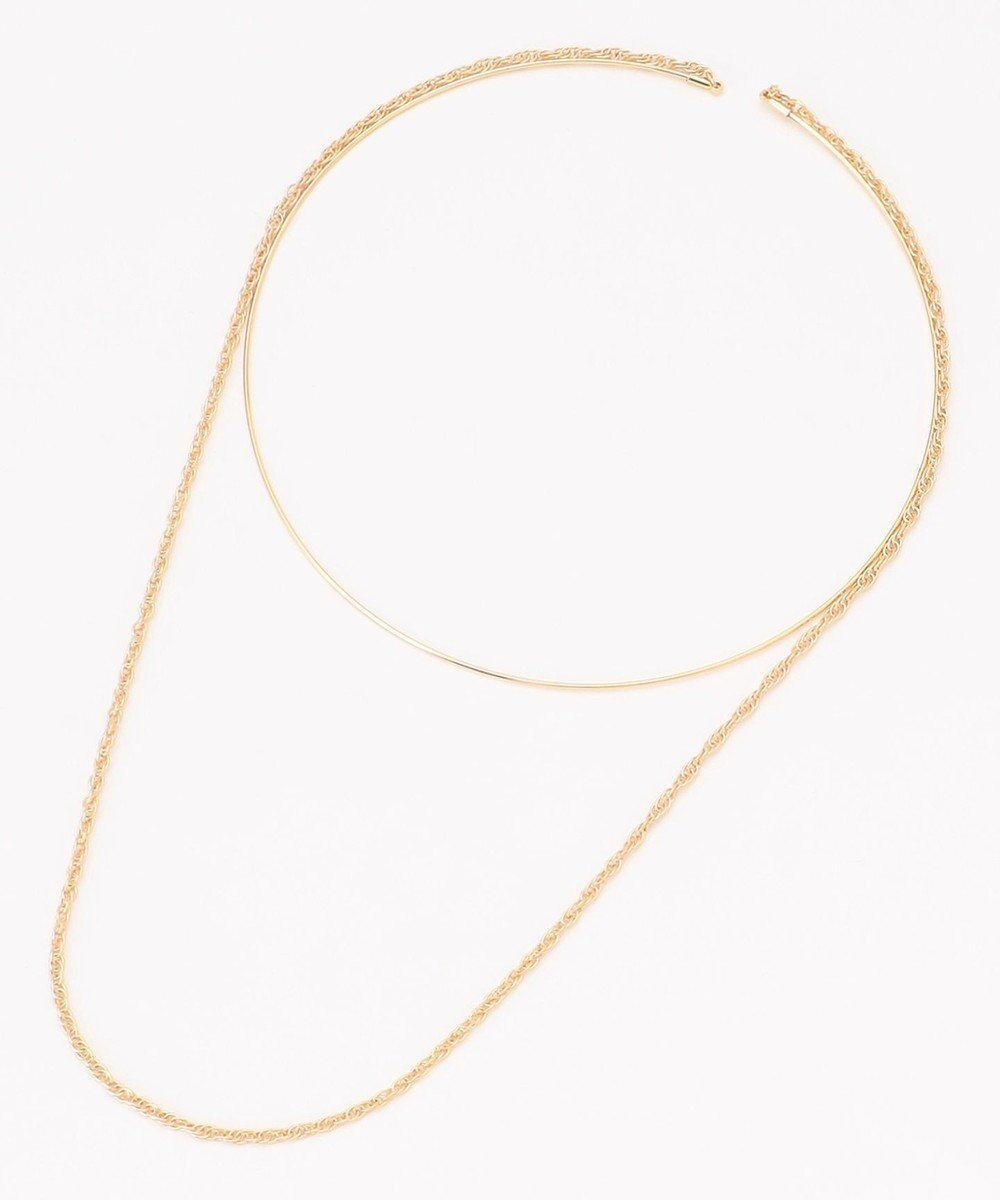 【ジェイプレスヨークストリート/J.PRESS YORK STREET】の【WOMEN】フープチェーン ネックレス インテリア・キッズ・メンズ・レディースファッション・服の通販 founy(ファニー) 　ファッション　Fashion　レディースファッション　Fashion for Women　ジュエリー　Jewelry　ネックレス　Necklaces & Pendants　おすすめ　Recommended / Our Picks　アクセサリー　Fashion Accessories　シルバー　Silver, Metallic Silver　チェーン　Chain, Chain Strap　トレンド　Trend, Trending Now　ネックレス　Necklace, Pendant Necklace　フィット　Fit, Slim Fit　フープ　Hoop, Hoop Earrings　モダン　Modern, Contemporary　リネン　Linen, Linen Fabric　ゴールド系|ID: prp329100004560762 ipo3291000000033648395