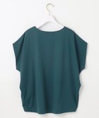 【エニィ スィス/any SiS】の【接触冷感・UVカット・洗える】ハイストレッチスムースフレンチスリーブ カットソー ダークグリーン|ID: prp329100004560763 ipo3291000000034911321