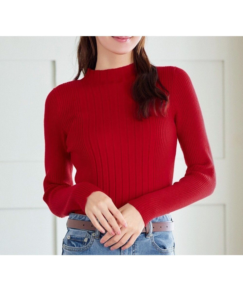 【ティアクラッセ/Tiaclasse】の【新色追加・洗える】ランダムリブニットプルオーバー インテリア・キッズ・メンズ・レディースファッション・服の通販 founy(ファニー) ファッション Fashion レディースファッション Fashion for Women トップス・カットソー Cut & Sew Tops ニット Knit Tops & Sweaters カジュアルプルオーバー・ニットトップス Pullovers & Knit Tops / Casual Pullovers アクセサリー Fashion Accessories インナー Innerwear ウォッシャブル Machine Washable 春 Spring 洗える Machine Washable 秋 Autumn カーディガン Cardigan, Knitwear シューズ Shoes, Footwear シンプル Simple, Minimal ジャケット Jacket, Outerwear スマート Smart, Elegant セーター Sweater, Knitwear チュニック Tunic, Long Top トレンド Trend, Trending Now ベーシック Basic, Essential ボトルネック Bottle Neck, Mock Neck 無地 Plain, Solid Color 冬 Winter / This Winter A/W・秋冬 Autumn/Winter 再入荷 Restock / Back in Stock 新作・新入荷 New Arrivals / New In レッドA|ID: prp329100004560774 ipo3291000000034464856