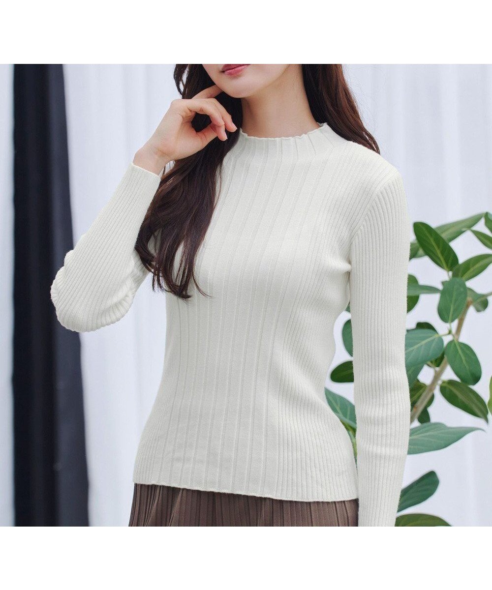 【ティアクラッセ/Tiaclasse】の【新色追加・洗える】ランダムリブニットプルオーバー インテリア・キッズ・メンズ・レディースファッション・服の通販 founy(ファニー) ファッション Fashion レディースファッション Fashion for Women トップス・カットソー Cut & Sew Tops ニット Knit Tops & Sweaters カジュアルプルオーバー・ニットトップス Pullovers & Knit Tops / Casual Pullovers アクセサリー Fashion Accessories インナー Innerwear ウォッシャブル Machine Washable 春 Spring 洗える Machine Washable 秋 Autumn カーディガン Cardigan, Knitwear シューズ Shoes, Footwear シンプル Simple, Minimal ジャケット Jacket, Outerwear スマート Smart, Elegant セーター Sweater, Knitwear チュニック Tunic, Long Top トレンド Trend, Trending Now ベーシック Basic, Essential ボトルネック Bottle Neck, Mock Neck 無地 Plain, Solid Color 冬 Winter / This Winter A/W・秋冬 Autumn/Winter 再入荷 Restock / Back in Stock 新作・新入荷 New Arrivals / New In オフホワイトA|ID: prp329100004560774 ipo3291000000034464857