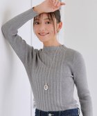 【ティアクラッセ/Tiaclasse】の【新色追加・洗える】ランダムリブニットプルオーバー グレーA|ID: prp329100004560774 ipo3291000000034464861