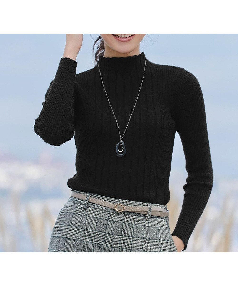 【ティアクラッセ/Tiaclasse】の【新色追加・洗える】ランダムリブニットプルオーバー インテリア・キッズ・メンズ・レディースファッション・服の通販 founy(ファニー) ファッション Fashion レディースファッション Fashion for Women トップス・カットソー Cut & Sew Tops ニット Knit Tops & Sweaters カジュアルプルオーバー・ニットトップス Pullovers & Knit Tops / Casual Pullovers アクセサリー Fashion Accessories インナー Innerwear ウォッシャブル Machine Washable 春 Spring 洗える Machine Washable 秋 Autumn カーディガン Cardigan, Knitwear シューズ Shoes, Footwear シンプル Simple, Minimal ジャケット Jacket, Outerwear スマート Smart, Elegant セーター Sweater, Knitwear チュニック Tunic, Long Top トレンド Trend, Trending Now ベーシック Basic, Essential ボトルネック Bottle Neck, Mock Neck 無地 Plain, Solid Color 冬 Winter / This Winter A/W・秋冬 Autumn/Winter 再入荷 Restock / Back in Stock 新作・新入荷 New Arrivals / New In ブラック|ID: prp329100004560774 ipo3291000000034464866